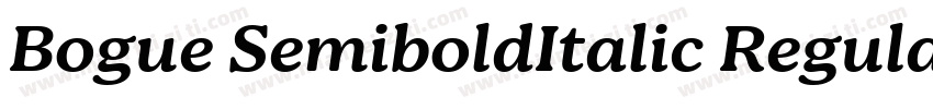 Bogue SemiboldItalic Regular字体转换